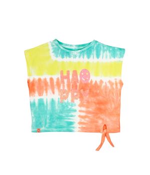 Polera Urbana Tie Dye Go Junior Niña Naranjo 8 a 12 años