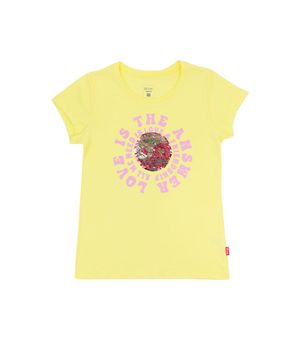 Polera Lentejuelas Day To Day Junior Niña Amarillo 8 a 12 años
