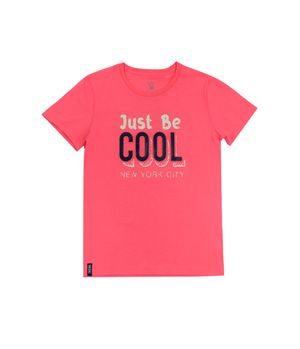 Polera Relieve Day To Day Junior Niño Fucsia 8 a 12 años