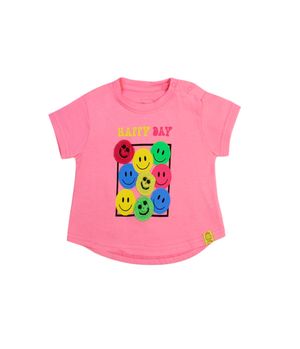 Polera Go Bebé Niña Fucsia Neon 3 a 24 meses