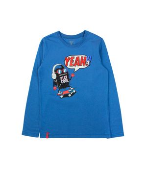 Polera Lentejuelas Day To Day Junior Niño Azulino 8 a 12 Años