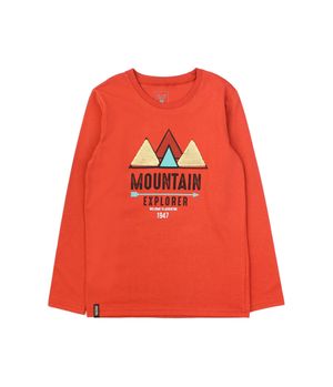 Polera Lentejuelas Day To Day Junior Niño Ladrillo 8 a 12 Años