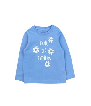 Polera Manga Larga Day To Day Bebé Niña Celeste 3 a 24 Meses