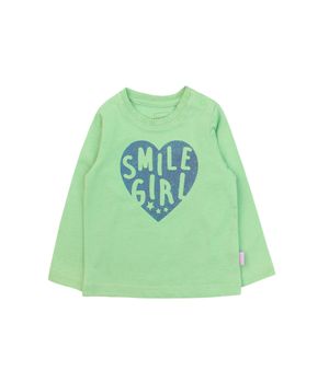 Polera Manga Larga Day To Day Bebé Niña Verde 3 a 24 Meses