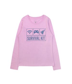 Polera Manga Larga Day To Day Junior Niña Lila 8 a 12 Años