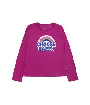 Polera Manga Larga Lentejuelas Day To Day Junior Niña Magenta 8 a 12 Años