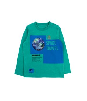 Polera Cosmic Kids Niño Verde 2 a 6 Años