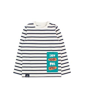 Polera Listada Arctic Kids Niño Crudo 2 a 6 Años