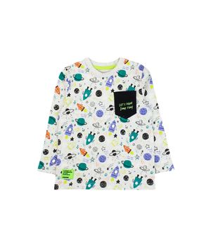 Polera Rapport Cosmic Bebé Niño Gris Melange 3 a 24 Meses