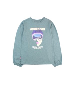 Polera Manga Globo Arctic Junior Niña Verde 8 a 12 Años