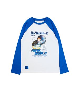 Polera Manga raglan Cosmic Junior Niño Azulino 8 a 12 Años