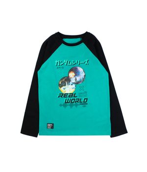 Polera Manga raglan Cosmic Junior Niño Verde 8 a 12 Años