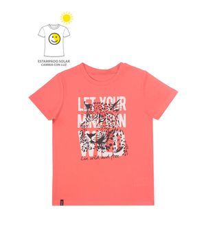Polera Kids Niño Coral Claro 2 a 6 Años