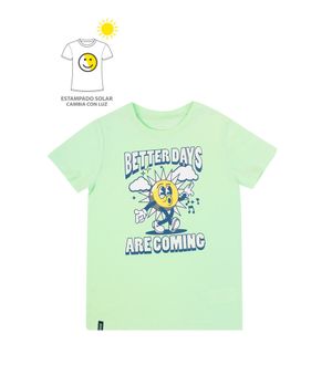 Polera Kids Niño Verde Limón 2 a 6 Años