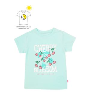 Polera Estampado Solar Kids Niña Menta Claro 2 a 6 Años