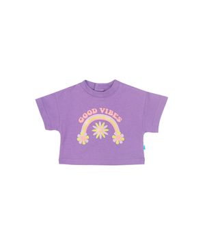 Polera Corta Day To Day Lila Bebé Niña Lila 3 a 24 Meses