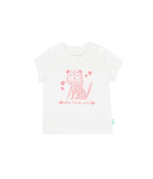 Polera Glitter Day To Day Blanco Bebé Niña Blanco 3 a 24 Meses