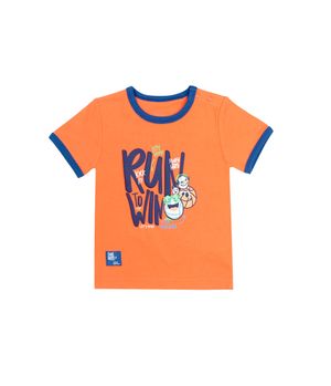 Polera Bordes Energy Naranjo Bebé Niño Naranjo 3 a 24 Meses