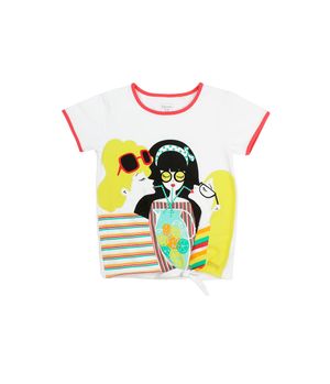 Polera Nudo Energy Kids Niña Blanco 2 a 6 Años