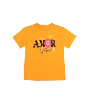 Polera  Energy Naranjo Junior Niña Naranjo 8 a 12 Años