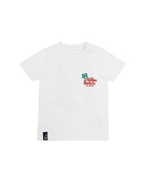 Polera  Malibu Blanco Kids Niño Blanco 2 a 6 Años