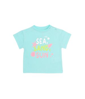 Polera  Malibu Turquesa Bebé Niña Turquesa 3 a 24 Meses