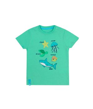 Polera  Malibu Verde Bebé Niño Verde 3 a 24 Meses