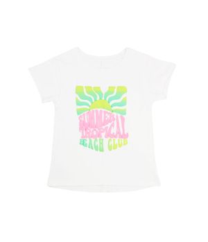 Polera Corte Espalda Malibu Blanco Kids Niña Blanco 2 a 6 Años