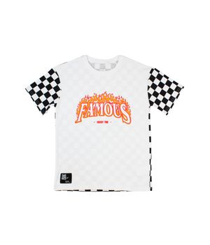 Polera Cuadros Energy Blanco Junior Niño Blanco 8 a 12 Años