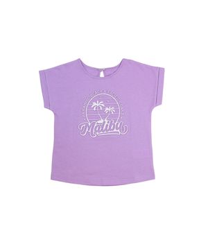 Polera Dobladillo Malibu Lila Kids Niña Lila 2 a 6 Años