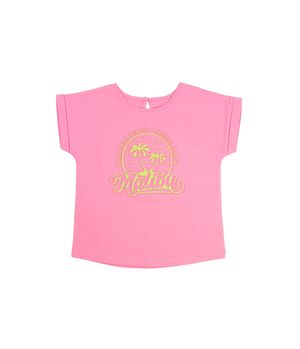 Polera Dobladillo Malibu Rosado Kids Niña Rosado 2 a 6 Años
