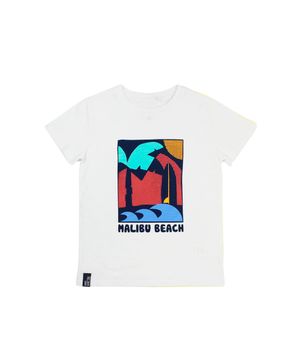 Polera Slub Malibu Blanco Kids Niño Blanco 2 a 6 Años