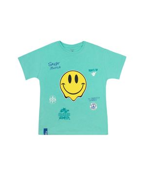 Polera Smile Malibu Menta Junior Niño Menta 8 a 12 Años