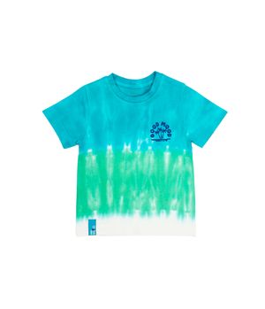 Polera Tie Dye Malibu Esmeralda Bebé Niño Esmeralda 3 a 24 Meses