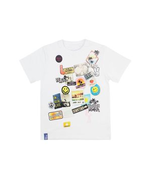 Polera Urbana Estampada Malibu Blanco Junior Niño Blanco 8 a 12 Años