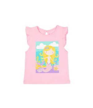 Polera Vuelos Malibu Rosado Bebé Niña Rosado 3 a 24 Meses