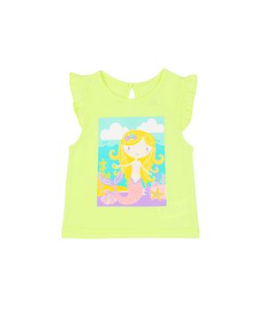 Polera Vuelos Malibu Verde Limón Bebé Niña Verde Limón 3 a 24 Meses