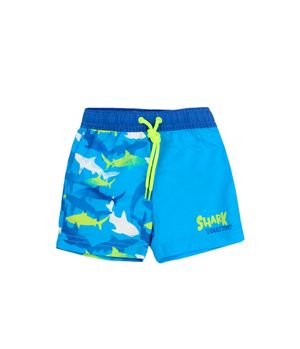 Traje de Baño Estampado Beach Azulino Bebé Niño Azulino 3 a 24 Meses