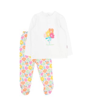 Pijama  Must Have Blanco Bebé Niña Blanco Must Have 3 a 24 Meses