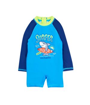 Traje de Baño  Beach Azulino Bebé Niño Azulino Beach 3 a 24 Meses