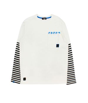 Polera Doble Manga Freed Teens Niño Blanco 12 a 16 años
