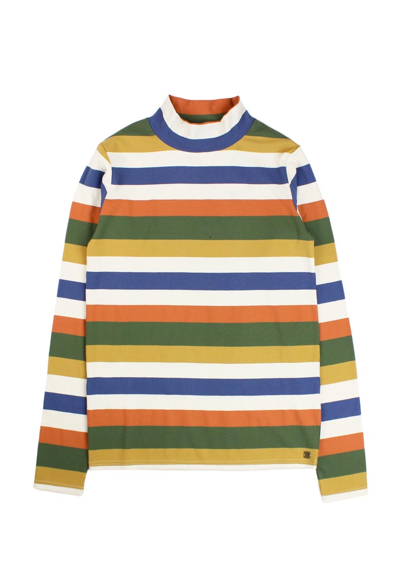 Polera Franjas Nordic Teens Niña Verde 12 a 16 años