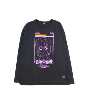 Polera Revolution Teens Niño Negro 12 a 16 Años