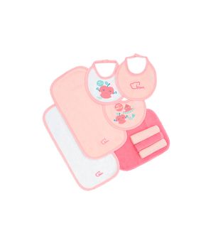 Set ABC Lunch Para comer New Born Unisex Rosa 0 a 12 Meses