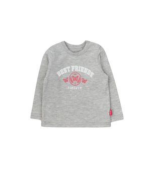 Polera de Bebé Niña Gris Melange