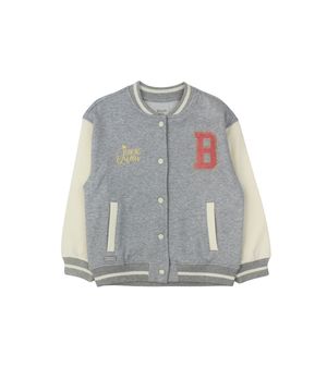Chaqueta de Niña Gris Melange