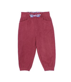 Pantalón de Bebé Niña Burdeo