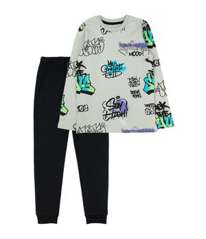 Pijama de Niño Gris