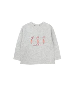 Polera de Bebé Niña Gris Melange