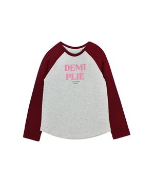 Polera de Niña Gris Melange